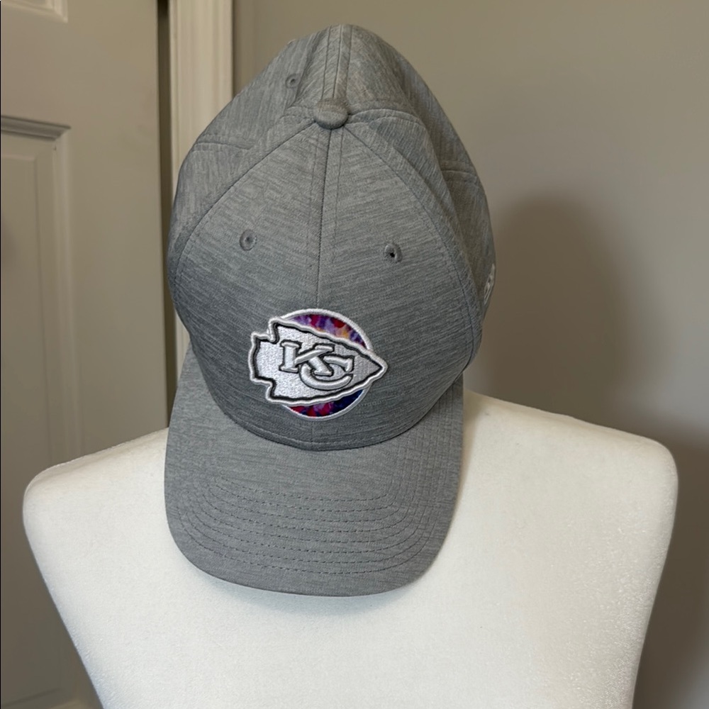 New Era Gray and Purple Hat Classic Structured Design Kansas City Chiefs
